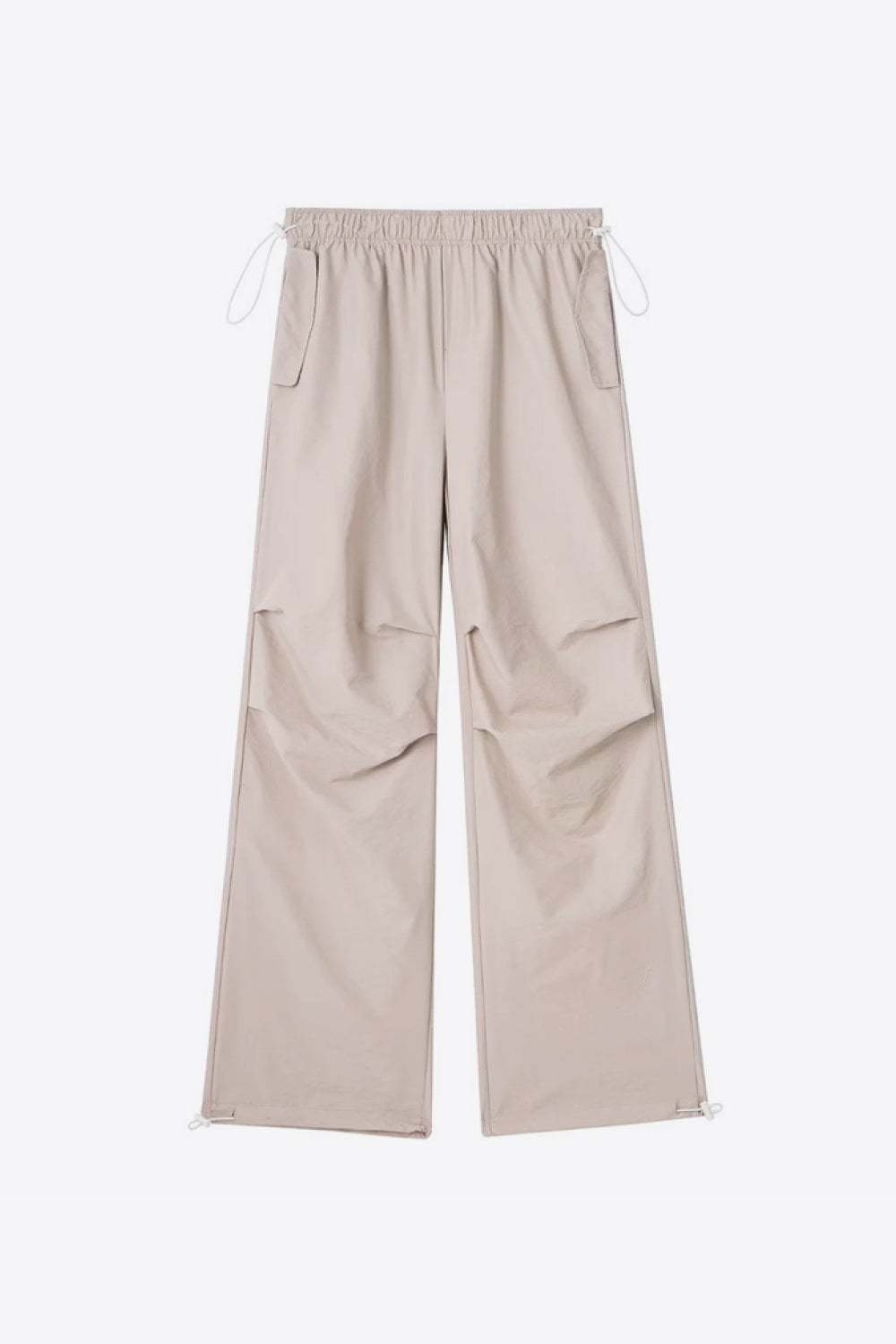 Drawstring Waist Pants with Pockets